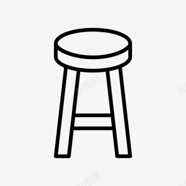 厨房凳子椅子家具图标图标