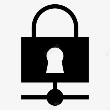 锁定网络密码保护图标图标