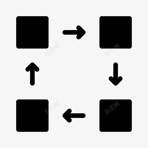 迭代圆形其他图标svg_新图网 https://ixintu.com 其他 圆形 迭代