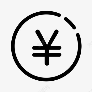 人民币银行货币符号图标图标
