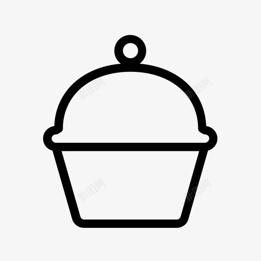 纸杯蛋糕生日蛋糕樱桃图标svg_新图网 https://ixintu.com 杯子蛋糕 松饼 樱桃 生日蛋糕 纸杯蛋糕