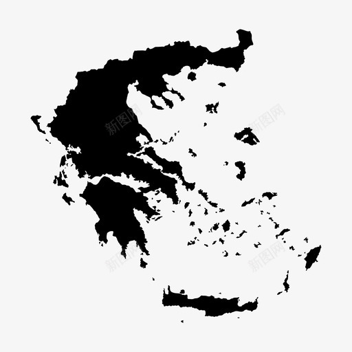 希腊地图雅典欧洲图标svg_新图网 https://ixintu.com 国家 岛屿 希腊地图 旅游 欧洲 雅典