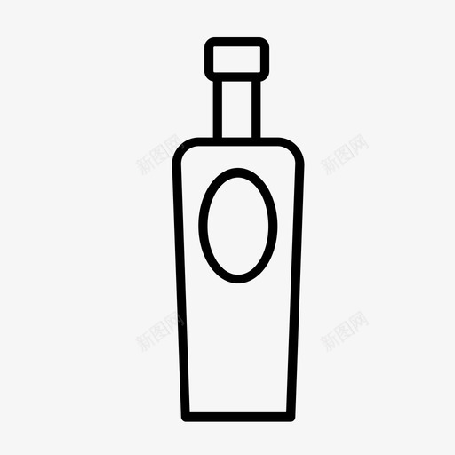 酒瓶子饮料图标svg_新图网 https://ixintu.com 烈酒 瓶子 酒 饮料 龙舌兰酒
