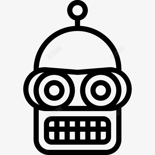 班德机器人电影未来图标svg_新图网 https://ixintu.com 未来 机器人轮廓集 班德机器人 电影 电视