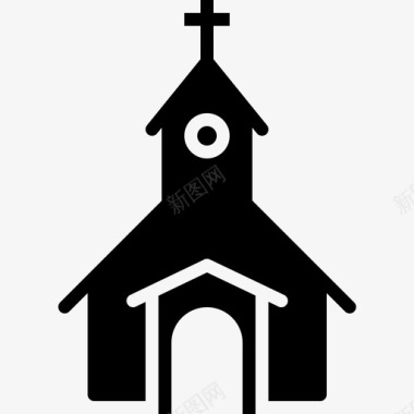 教堂基督教信仰图标图标