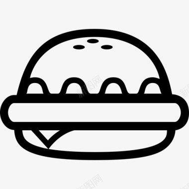 汉堡芝士汉堡快餐图标图标