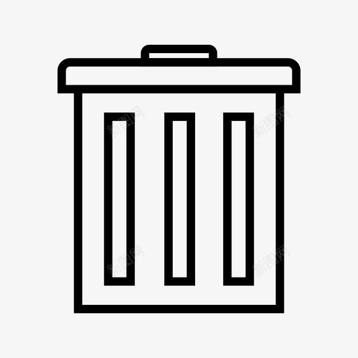 垃圾箱删除回收箱图标svg_新图网 https://ixintu.com 删除 回收箱 垃圾箱 移除 网络
