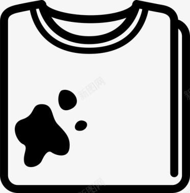 T恤衣服脏衣服图标图标