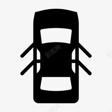 汽车车门打开图标图标