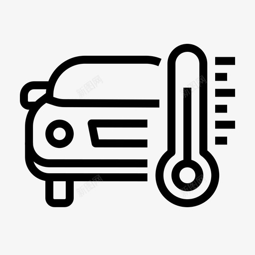 发动机温度汽车保养图标svg_新图网 https://ixintu.com 保养 发动机温度 汽车 汽车保养