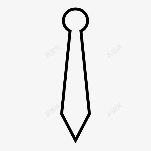 领带商务服装图标svg_新图网 https://ixintu.com 专业 商务 时尚 服装 领带