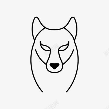 狼动物狗图标图标