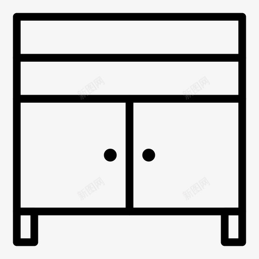 架子衣柜家具图标svg_新图网 https://ixintu.com 家具 架子衣柜