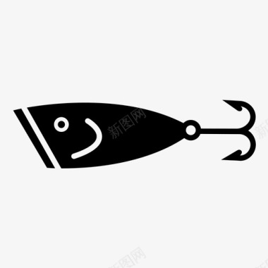 鱼饵鱼钩钓具图标图标