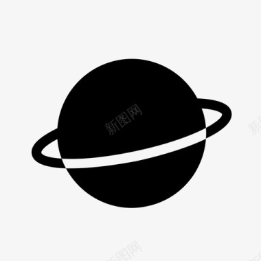 行星天文学土星图标图标