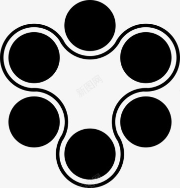 小组会议6圆圈图标图标