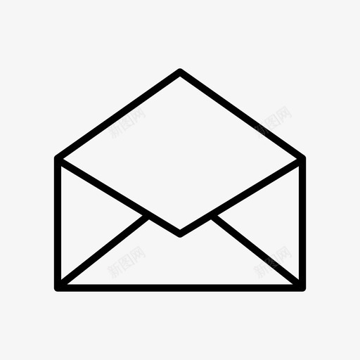 打开的邮件信封信件图标svg_新图网 https://ixintu.com 信件 信封 发送 打开的邮件