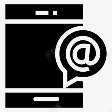 移动电子邮件信封信件图标图标