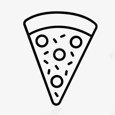 披萨快餐切片图标图标