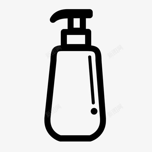 皂液器皂液瓶肥皂液图标svg_新图网 https://ixintu.com 包装 泵 皂液器 皂液瓶 肥皂液