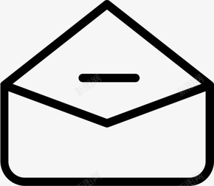 删除电子邮件取消电子邮件信件图标图标