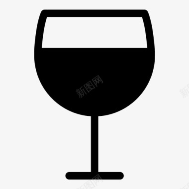 酒饮料玻璃杯图标图标