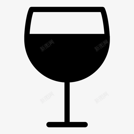 酒饮料玻璃杯图标svg_新图网 https://ixintu.com 玻璃杯 酒 酒杯 食物 饮料