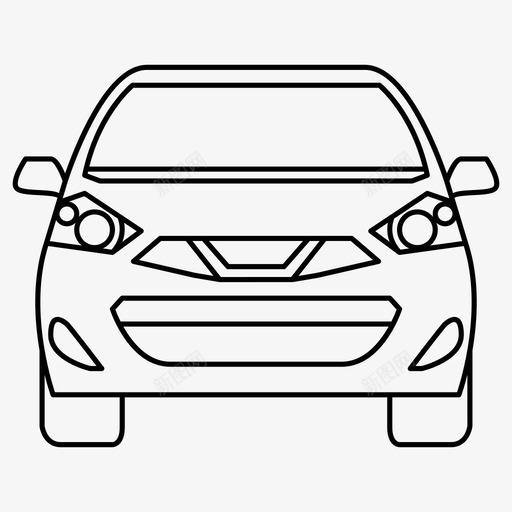 micra汽车日产图标svg_新图网 https://ixintu.com micra micra系列 日产 汽车 车辆