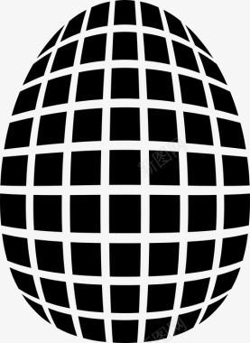 复活节彩蛋方形有趣的复活节彩蛋图标图标