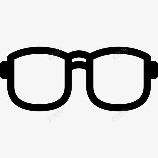眼镜光学图标svg_新图网 https://ixintu.com 光学 眼镜