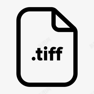 tiff文件文档扩展名图标图标