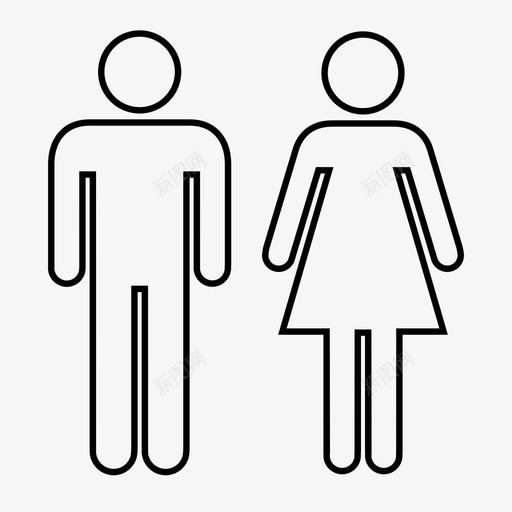 浴室厕所卫生间图标svg_新图网 https://ixintu.com 卫生设施 卫生间 厕所 浴室