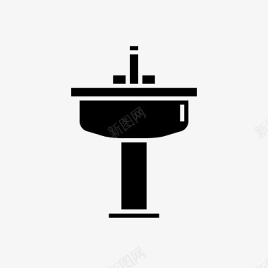 脸盆浴室水槽图标图标