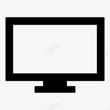 电视平板电视液晶图标图标