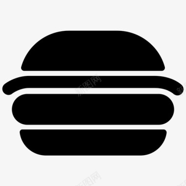 芝士汉堡牛肉快餐图标图标