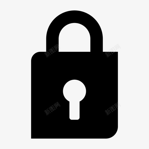 挂锁关闭门锁图标svg_新图网 https://ixintu.com 关闭 挂锁 符号 门锁