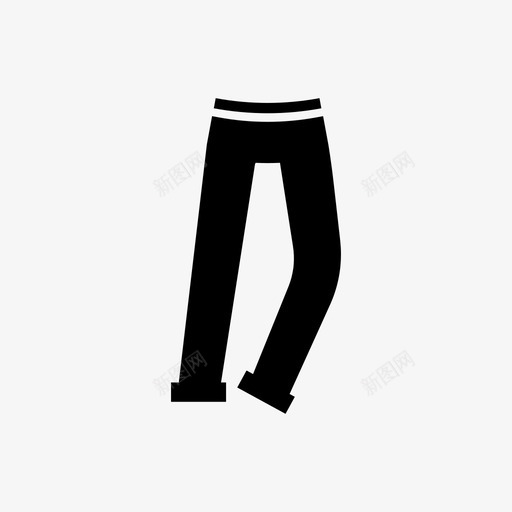 裤子衣服袖口图标svg_新图网 https://ixintu.com 男人 衣服 袖口 裤子 风格