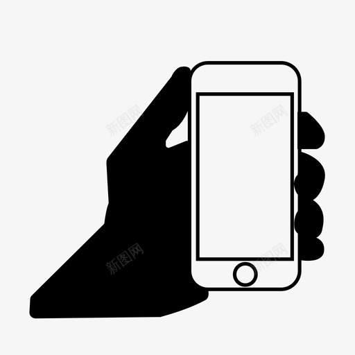 手持电话手机iphone图标svg_新图网 https://ixintu.com iphone 手持电话 手机