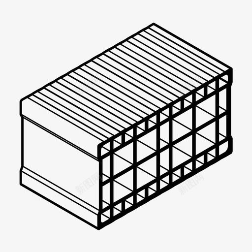 砖建筑陶瓷块图标svg_新图网 https://ixintu.com 墙 建筑 砖 陶瓷块
