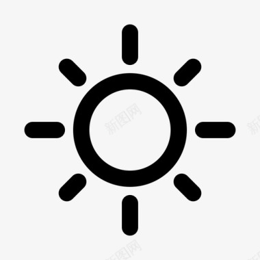 太阳亮度光图标图标