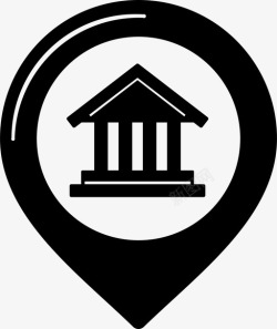 第一点博物馆兴趣点地图图标高清图片