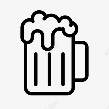 啤酒酒罐子图标图标
