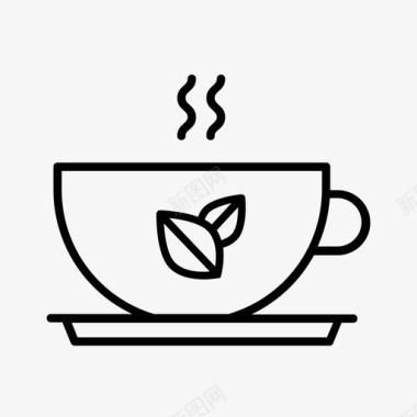 茶杯英式饮料图标图标