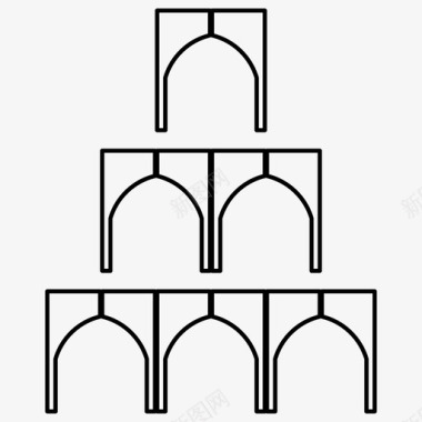 阿拉伯花纹伊斯兰清真寺图标图标