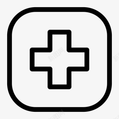 医学符号十字架医生图标图标