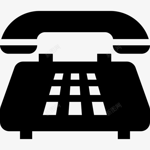 复古电话联系我们座机图标svg_新图网 https://ixintu.com 复古电话 座机 网络和通讯固态图标 联系我们
