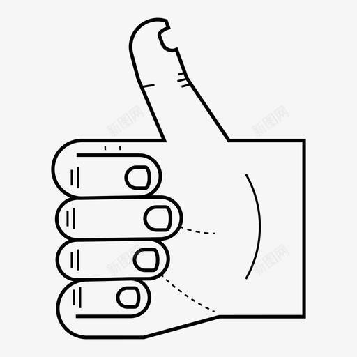 右手拇指向上身体手指图标svg_新图网 https://ixintu.com 像 右手拇指向上 手 手势 手指 身体