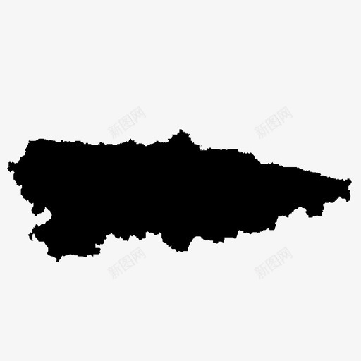 阿斯图里亚斯自治区地图图标svg_新图网 https://ixintu.com 地区 地图 自治区 西班牙 西班牙自治区 阿斯图里亚斯