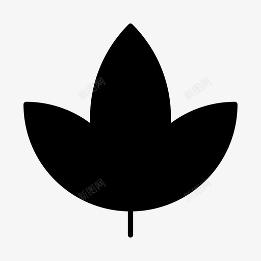 叶生态绿色图标svg_新图网 https://ixintu.com 叶 实心 室外自然2 植物 生态 绿色 自然