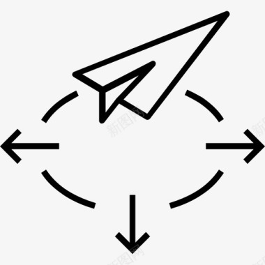 纸飞机飞机折纸图标图标